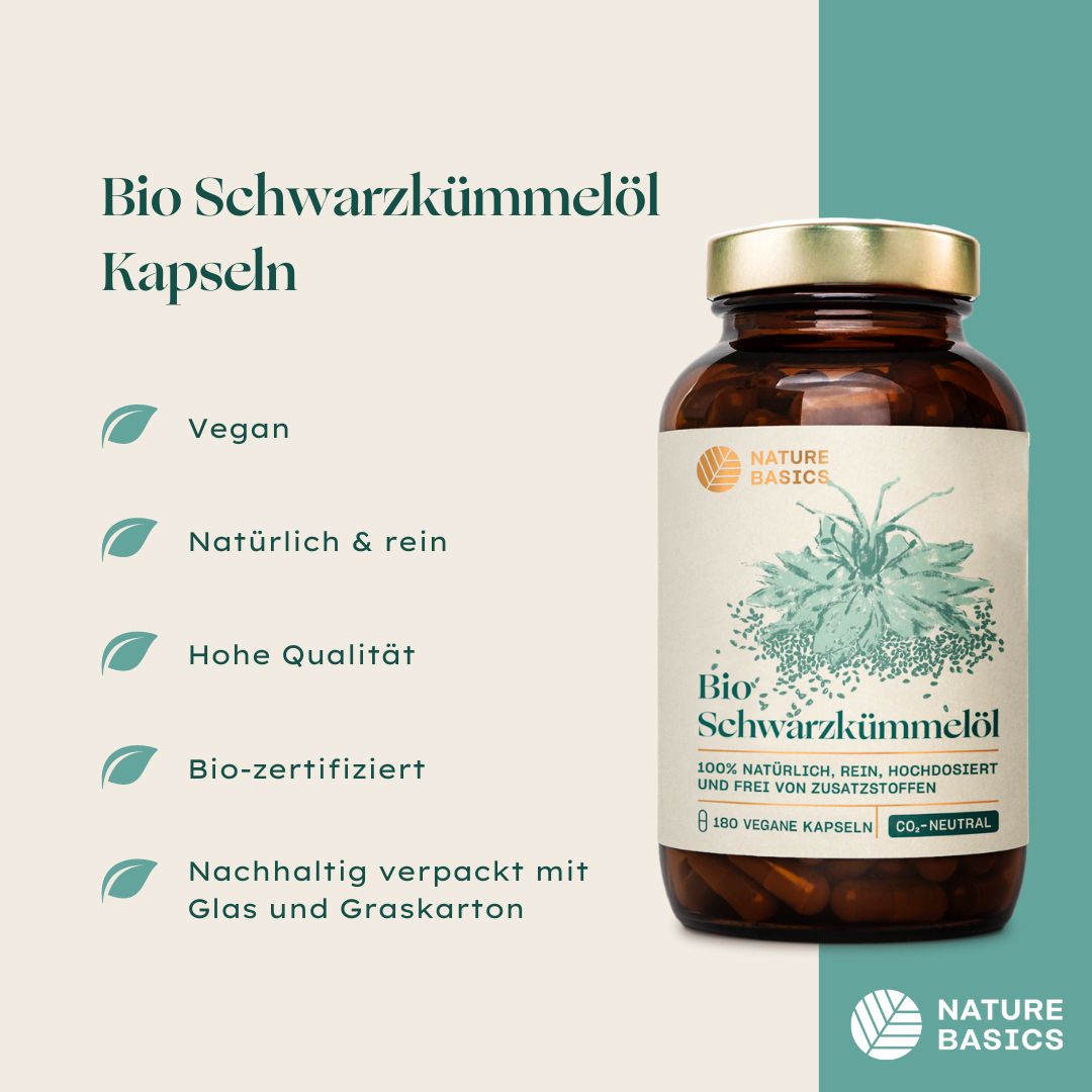 Bio Schwarzkümmelöl Kapseln