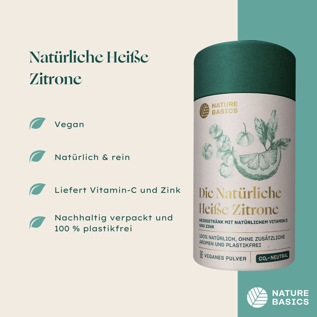Zitrone Heißgetränk Eigenschaften, Zitrone heißgetränk mit Vitamin C, Heiße Zitrone ohne Zucker
