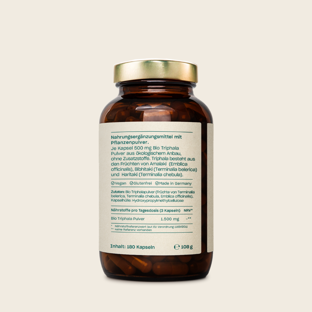 bio triphala kapseln inhaltsstoffe