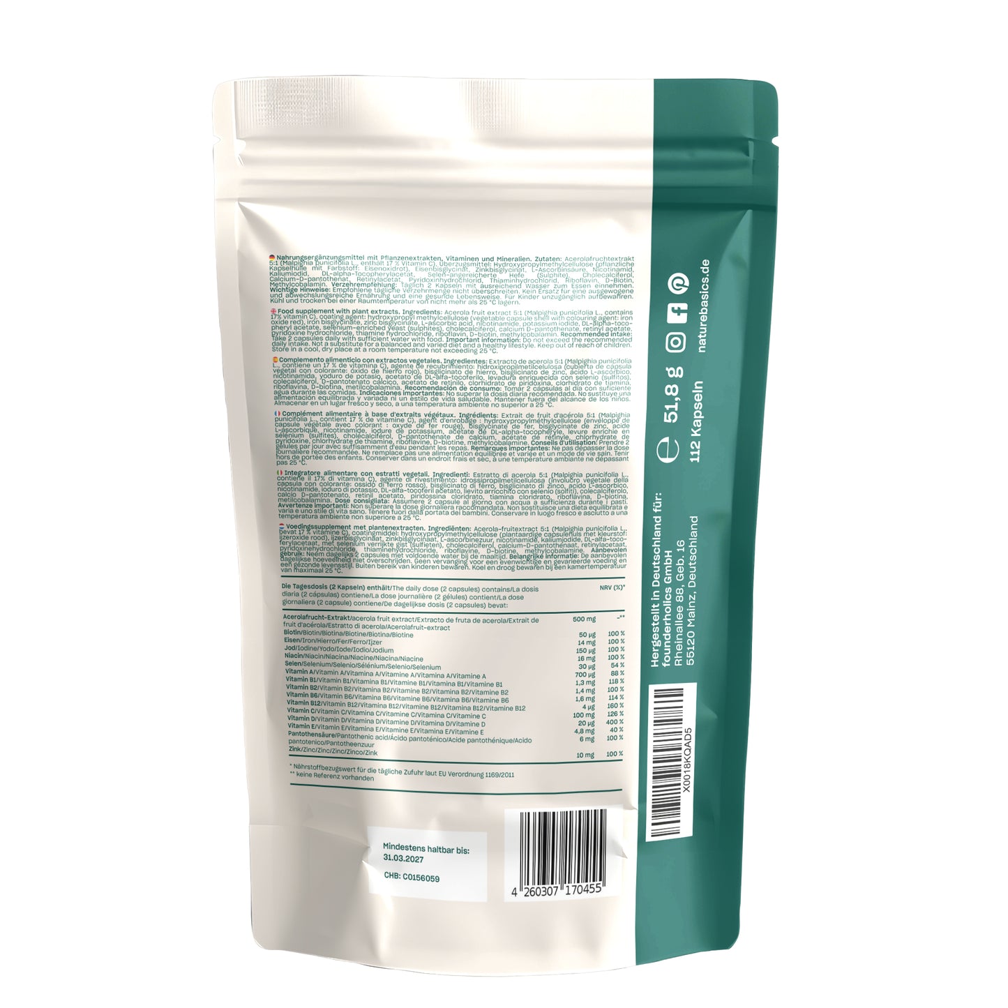 Nature Basics Vitaminkomplex Beutel OP112