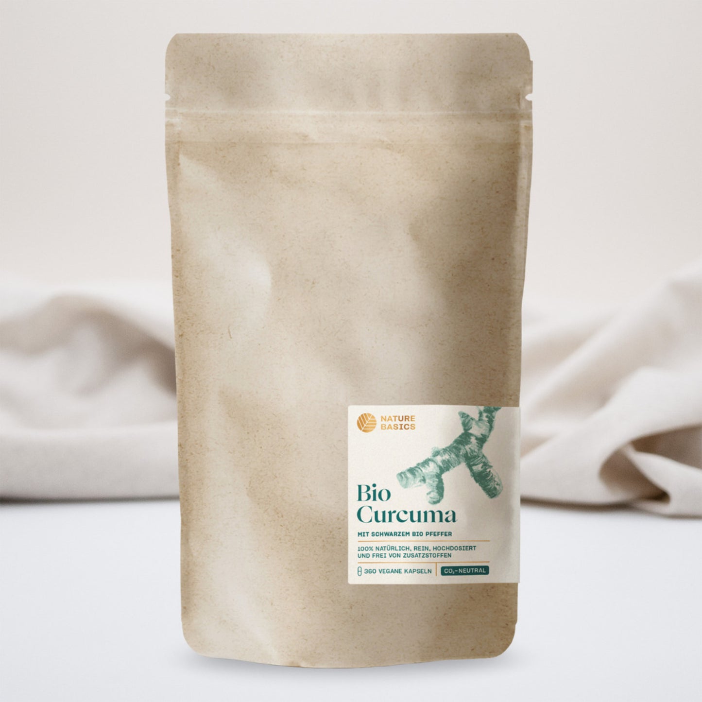 Nachfuellbeutel Bio Curcuma Kapseln