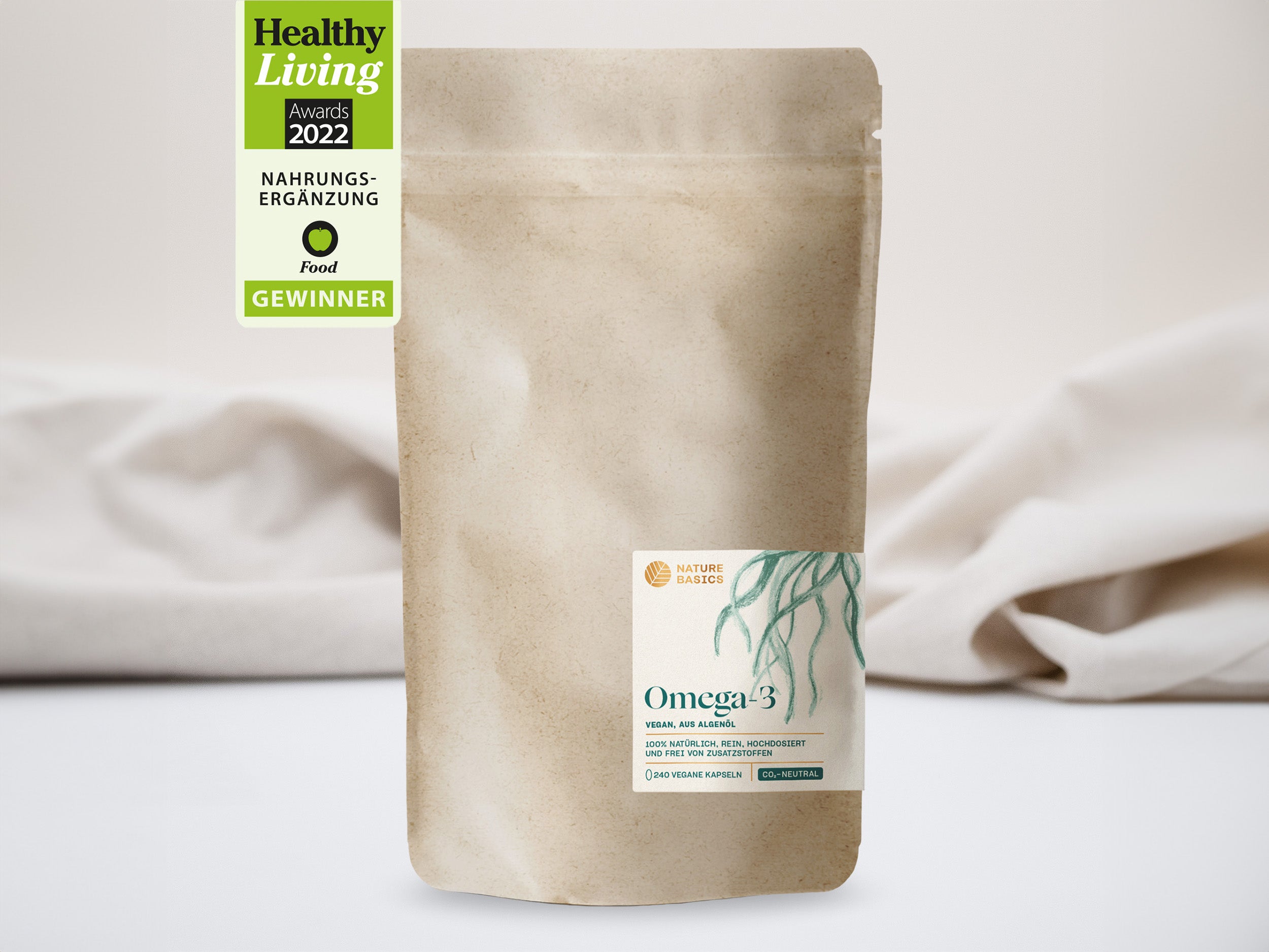 Omega-3 Kapseln im Nachfüllbeutel