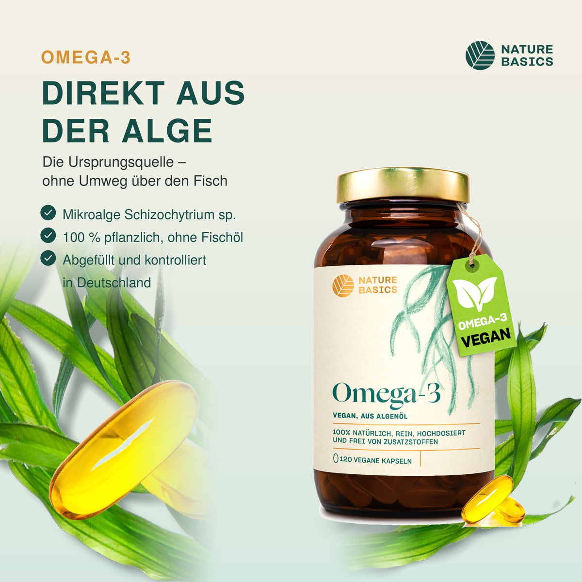 Omega-3 Algenöl Kapseln