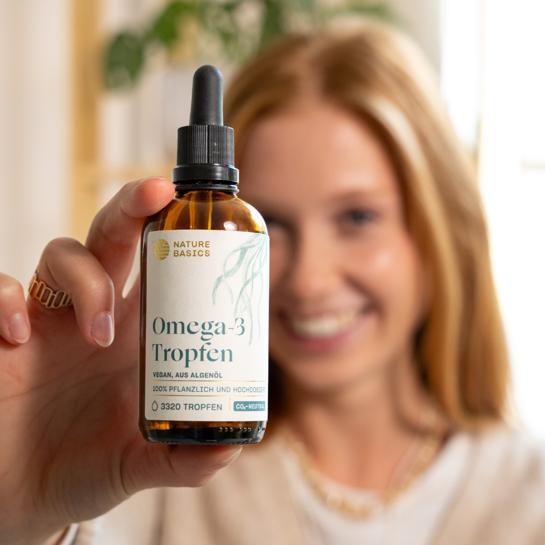 Omega-3 Algenöl Tropfen mit Vitamin D3