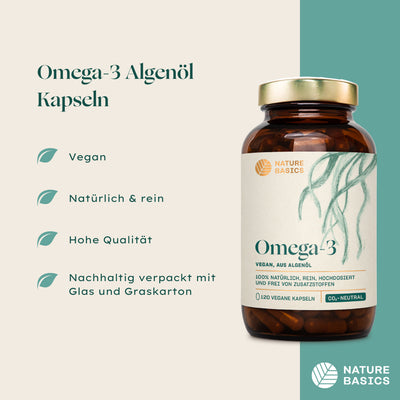 Omega-3 Algenoel Kapseln Eigenschaften